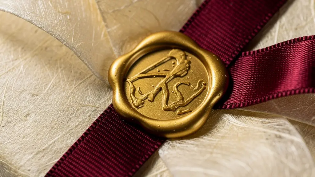 Détail macro d'un emballage cadeau de luxe avec papier de soie et ruban satiné